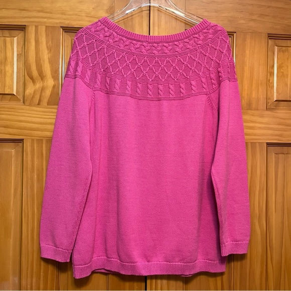 Talbots Plus Pink Sweater Size X NWT - Picture 5 of 8